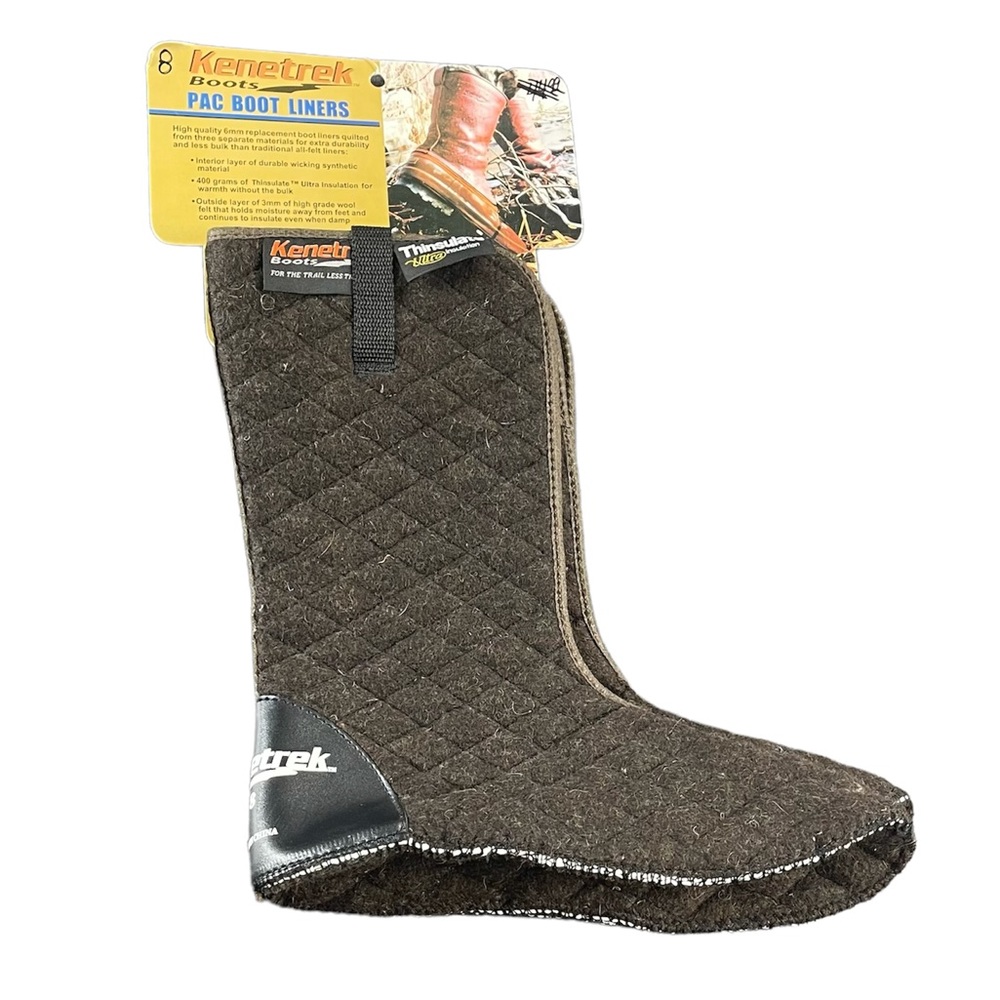 Kenetrek PacBoot Liners High Quality 6mm Quilted All-Felt Ultra Insulation 8. D